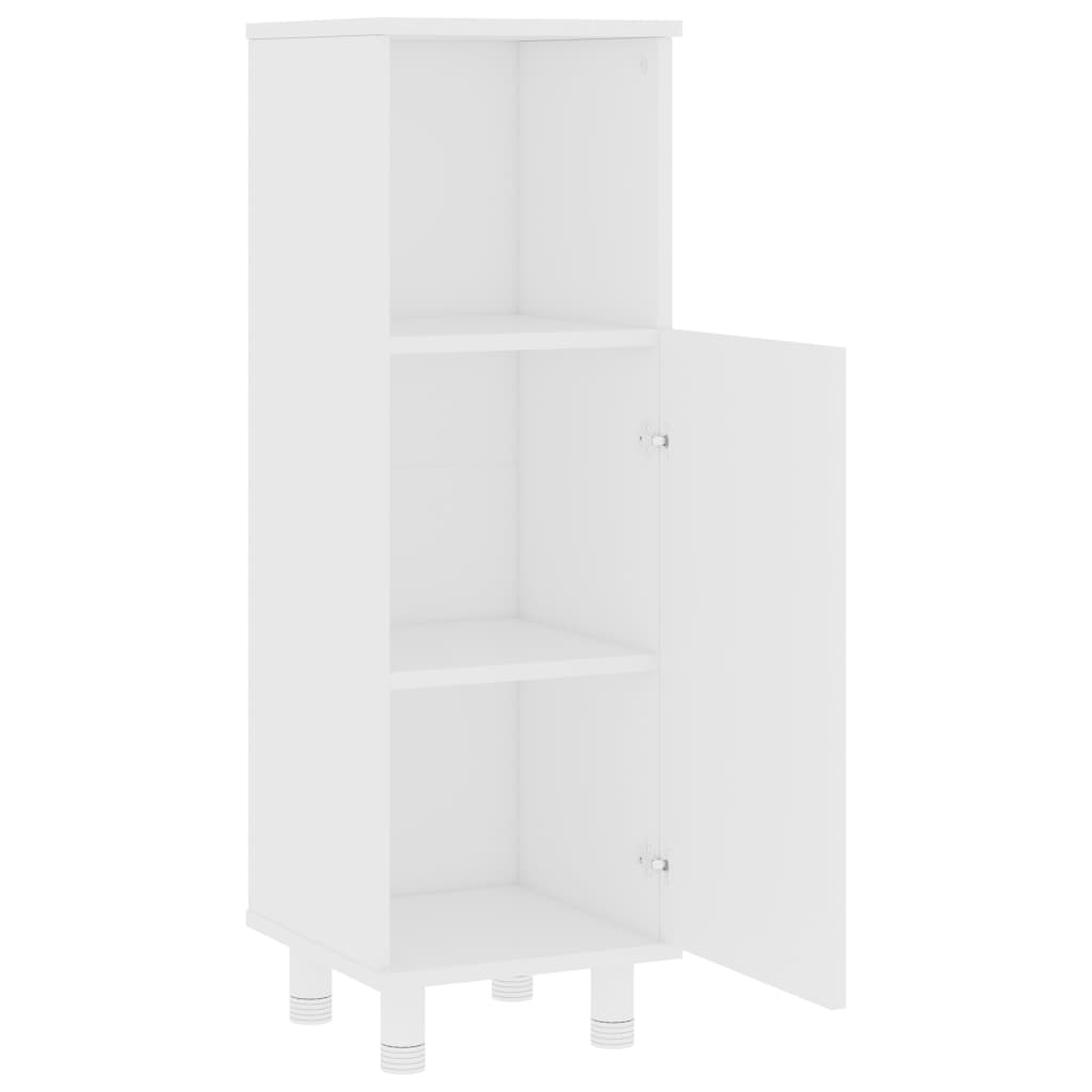 Bathroom Cabinet White,  Engineered Wood