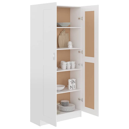 Tall White Bookcase Storage Cabinet 186cm | HomeAndLiving