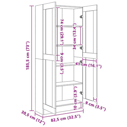 Tall White Bookcase Storage Cabinet 186cm | HomeAndLiving