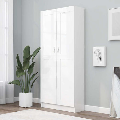 Tall White Bookcase Storage Cabinet 186cm | HomeAndLiving