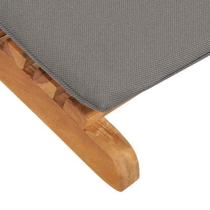 Premium Folding Sun Lounger with Dark Garden Gathering Patio Relax 