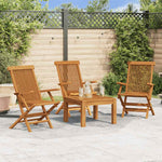 Contemporary Garden Chairs 3 pcs Solid Patio Setup Patio Relax