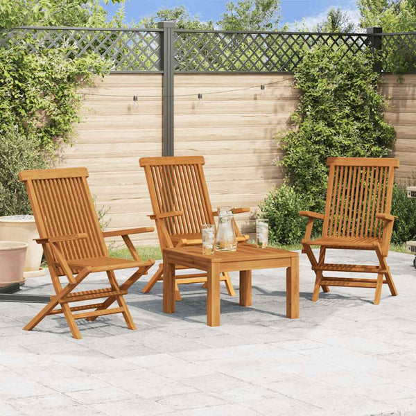  Contemporary Garden Chairs 3 pcs Solid Patio Setup Patio Relax