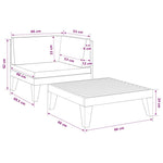Decorative 2 Piece Garden Lounge Set Garden Gathering Urban Style