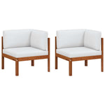 Comfortable Garden Corner Sofas 2 pcs Lounge Area Urban Style