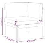 Comfortable Garden Corner Sofas 2 pcs Lounge Area Urban Style
