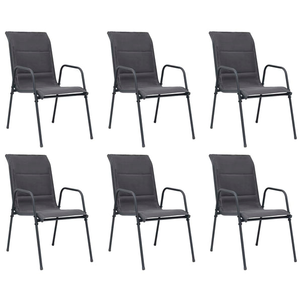  Versatile Stackable Garden Chairs 6 pcs Outdoor Retreat Modern Living