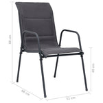 Versatile Stackable Garden Chairs 6 pcs Outdoor Retreat Modern Living