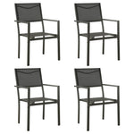 Minimalist Garden Chairs 4 pcs Textilene Daily Living Essential Modern Living