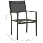 Minimalist Garden Chairs 4 pcs Textilene Daily Living Essential Modern Living