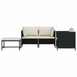 Comfortable 4 Piece Garden Sofa Set Outdoor Retreat Essentials