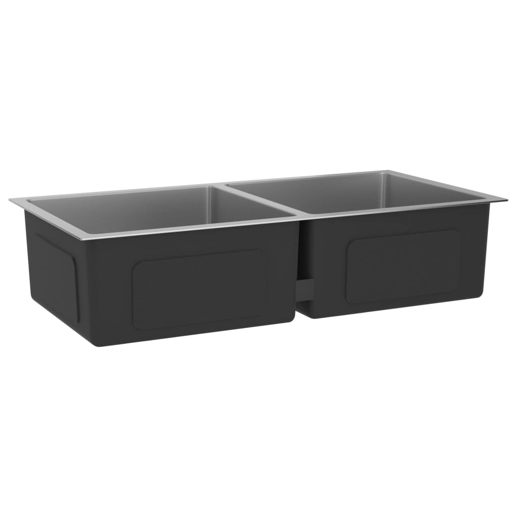 Stainless Steel Kitchen Sink Silver 5x44x20cm