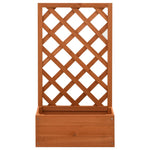 Garden Trellis Planter Orange Solid Firwood