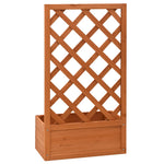 Garden Trellis Planter Orange Solid Firwood