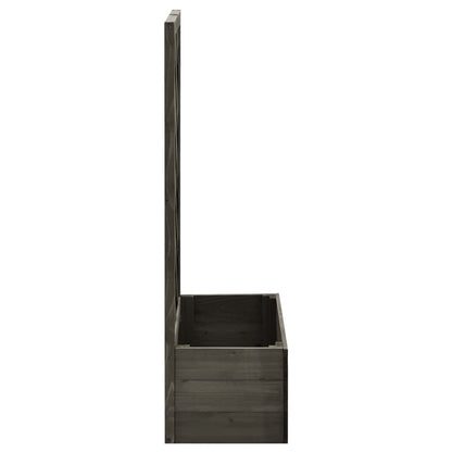 Garden Trellis Planter Grey Solid Firwood