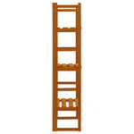 Plant Stand with Trellis Orange Solid Firwood