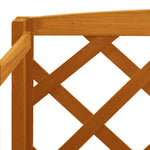 Plant Stand with Trellis Orange Solid Firwood