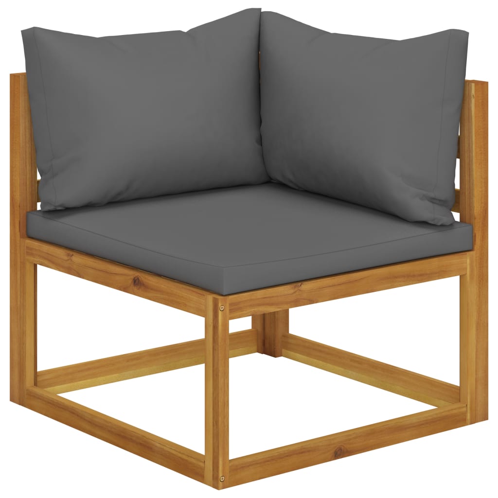 8-Piece Garden Lounge Set with Cushion Solid Acacia Wood