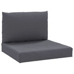 Pallet Sofa Cushions 2 pcs Anthracite Fabric