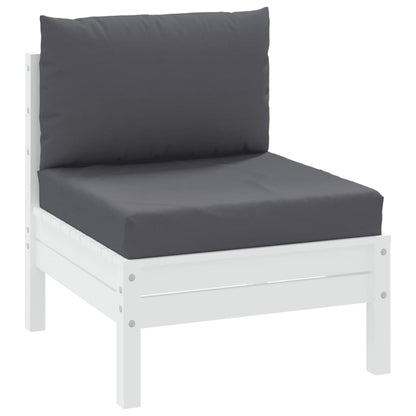 Pallet Sofa Cushions 2 pcs Anthracite Fabric
