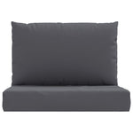 Pallet Sofa Cushions 2 pcs Anthracite Fabric