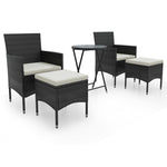 Minimalist 5 Piece Garden Bistro Set Living Space Upgrade Boho