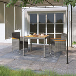 Minimalist 3 Piece Garden Dining Set Indoor Outdoor Use Boho