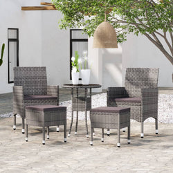 Functional 5 Piece Garden Lounge Set Patio Setup Patio Relax 