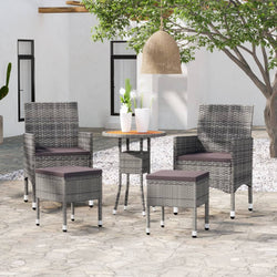 Refined 5 Piece Garden Lounge Set Home Decor Accent Evening 