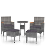 Contemporary 5 Piece Garden Lounge Set Patio Setup Modern Living