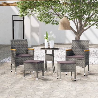 Contemporary 5 Piece Garden Lounge Set Patio Setup Modern Living 