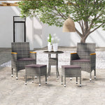 Contemporary 5 Piece Garden Lounge Set Patio Setup Modern Living