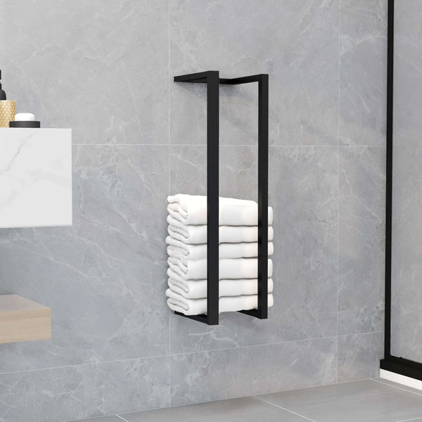  Iron Black Towel Rack