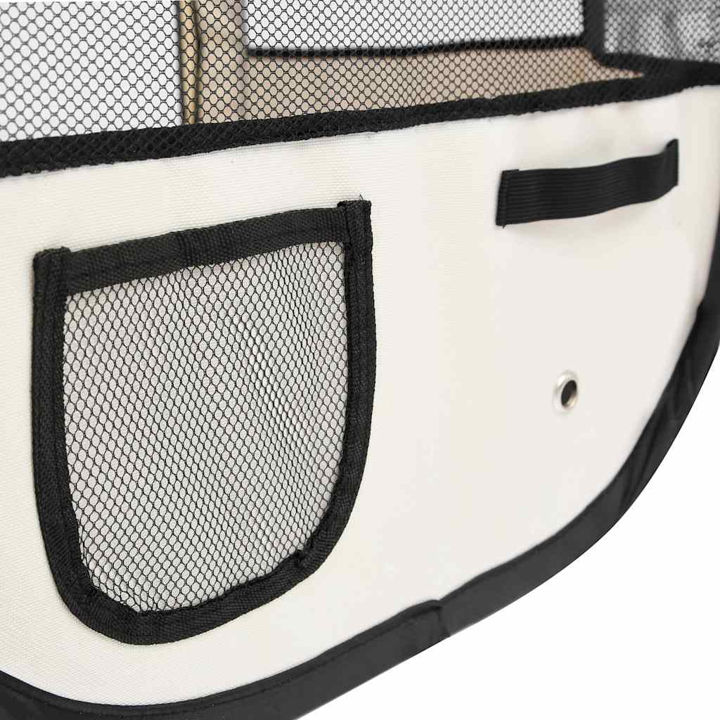 Foldable Dog Playpen Blue Portable Pet Exercise Pen 145x145x61cm