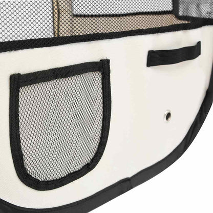 Foldable Dog Playpen Blue Portable Pet Exercise Pen 145x145x61cm