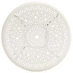 Garden Table White Cast Aluminium