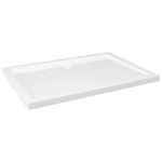 Rectangular Shower Base Tray 70x100cm White ABS | HomeAndLiving