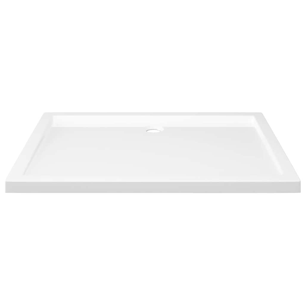 Rectangular Shower Base Tray 70x100cm White ABS | HomeAndLiving