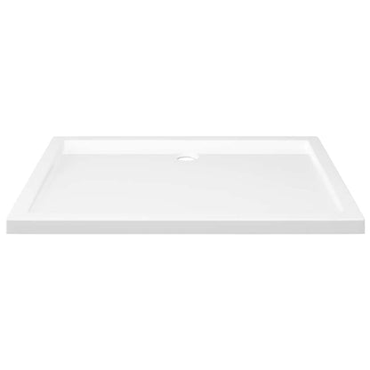 Rectangular Shower Base Tray 70x100cm White ABS | HomeAndLiving
