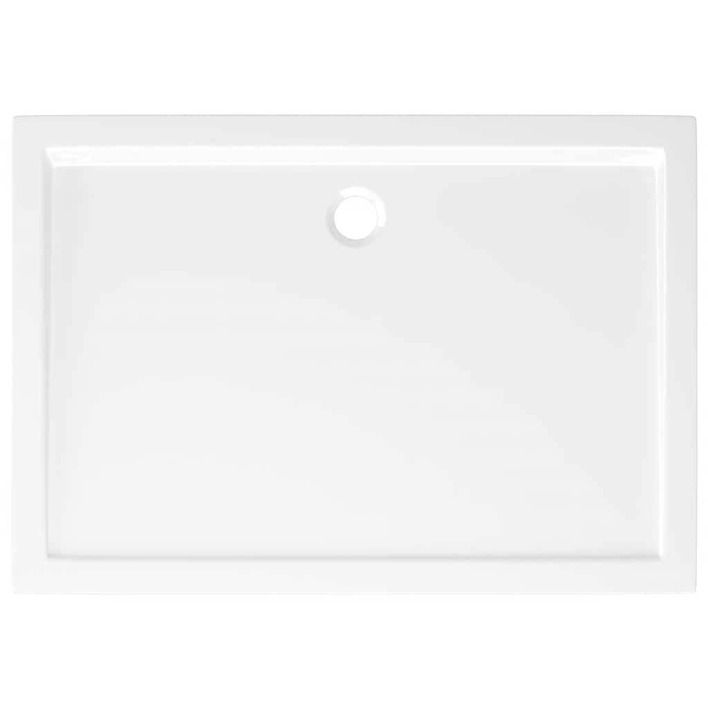 Rectangular Shower Base Tray 70x100cm White ABS | HomeAndLiving