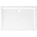 Rectangular Shower Base Tray 70x100cm White ABS | HomeAndLiving