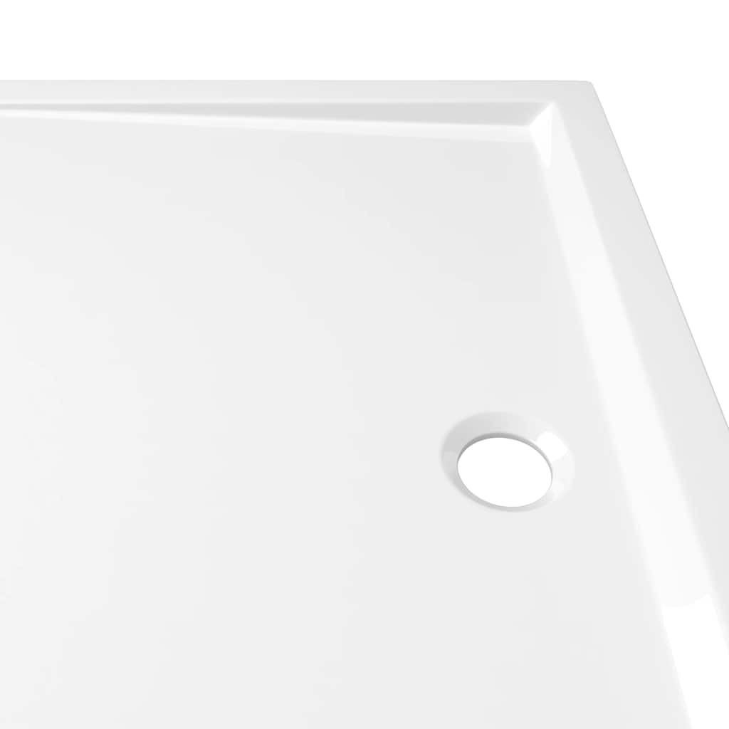 Rectangular Shower Base Tray 70x100cm White ABS | HomeAndLiving