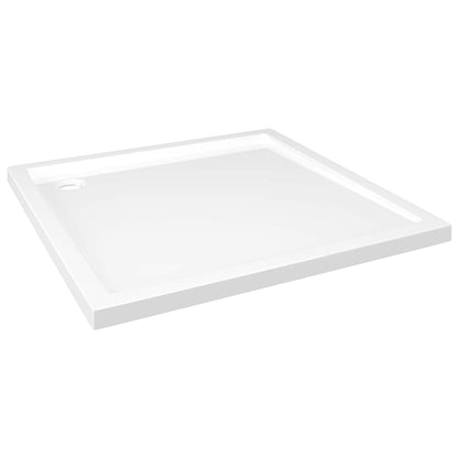 Square Shower Base Tray 80x80cm ABS White | HomeAndLiving