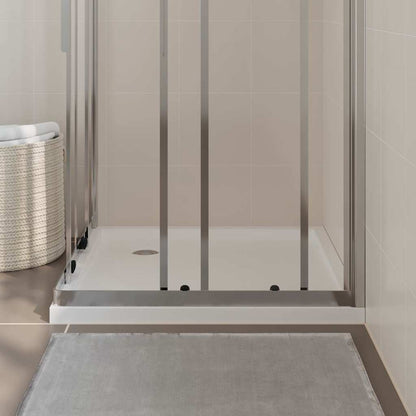 Square Shower Base Tray 80x80cm ABS White | HomeAndLiving