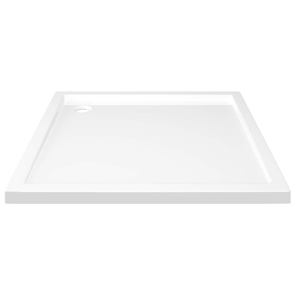 Square Shower Base Tray 80x80cm ABS White | HomeAndLiving