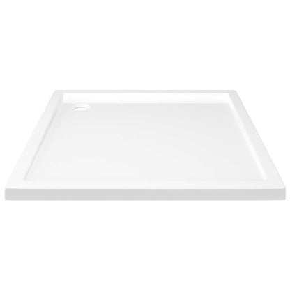 Square Shower Base Tray 80x80cm ABS White | HomeAndLiving