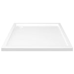 Square Shower Base Tray 80x80cm ABS White | HomeAndLiving