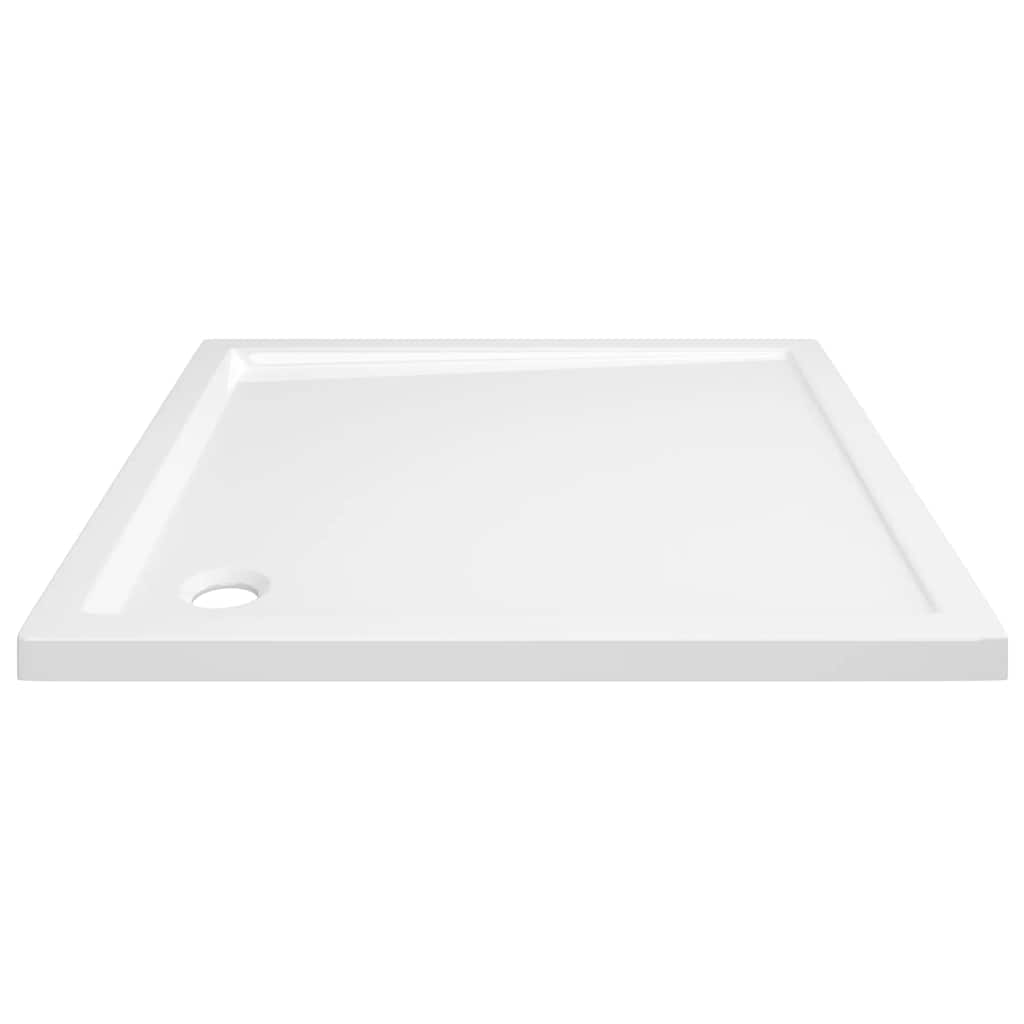 Square Shower Base Tray 80x80cm ABS White | HomeAndLiving