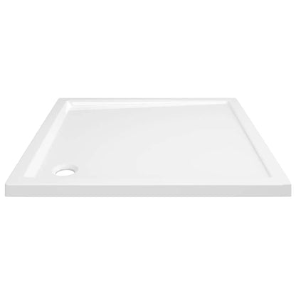 Square Shower Base Tray 80x80cm ABS White | HomeAndLiving