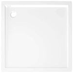 Square Shower Base Tray 80x80cm ABS White | HomeAndLiving